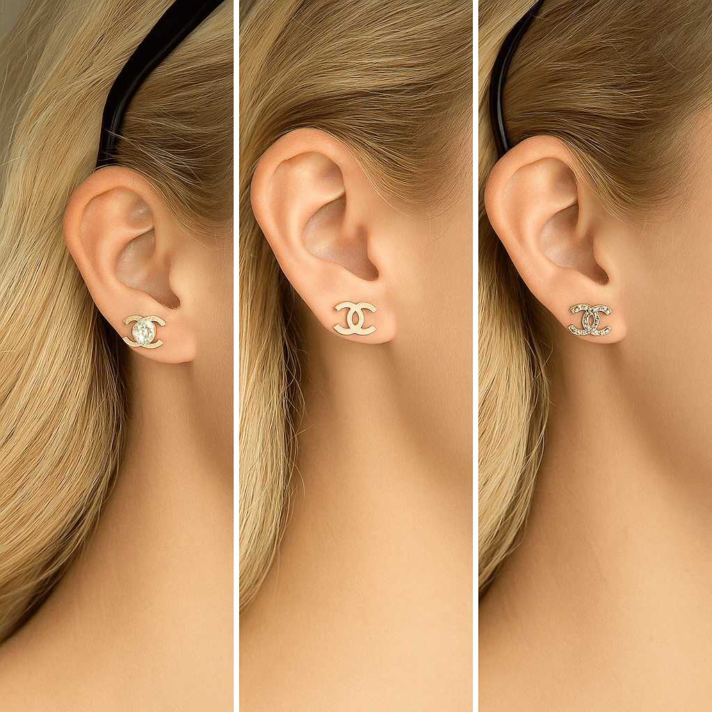 Aretes x 3 CH - Ref41 Mujer - NEBU