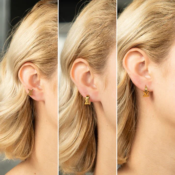 Aretes x 3 LV - Ref49 Mujer - NEBU