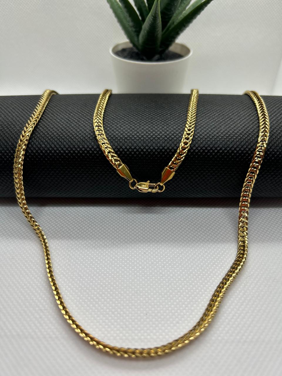 ✅	Cadena Escama Hombre – Oro Laminado 18K – NEBU JOYERÍA