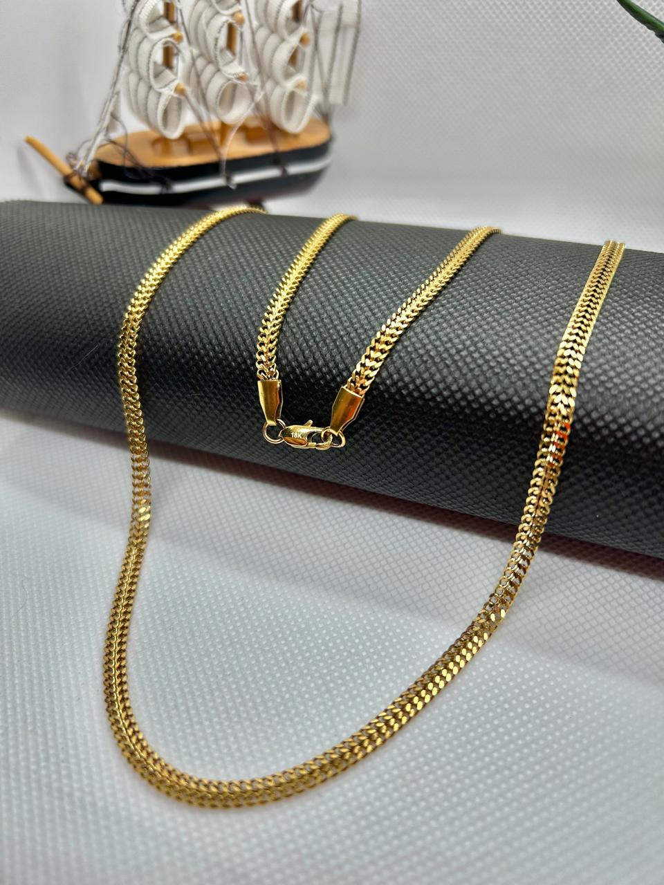 ✅ Cadena Roma Hombre – Oro Laminado 18K estilo clasico