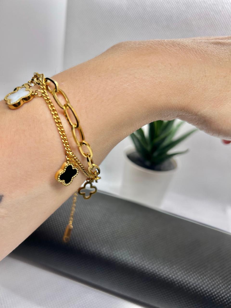 Pulsera Mujer Trebol Doble - NEBU