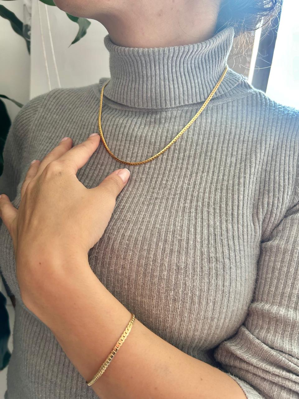 Pulsera  Grabada Mujer ORO LAMINADO 18K