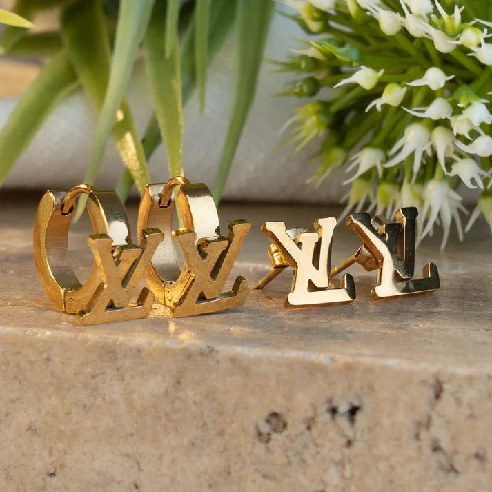 Aretes x 3 LV - Ref49 Mujer - NEBU