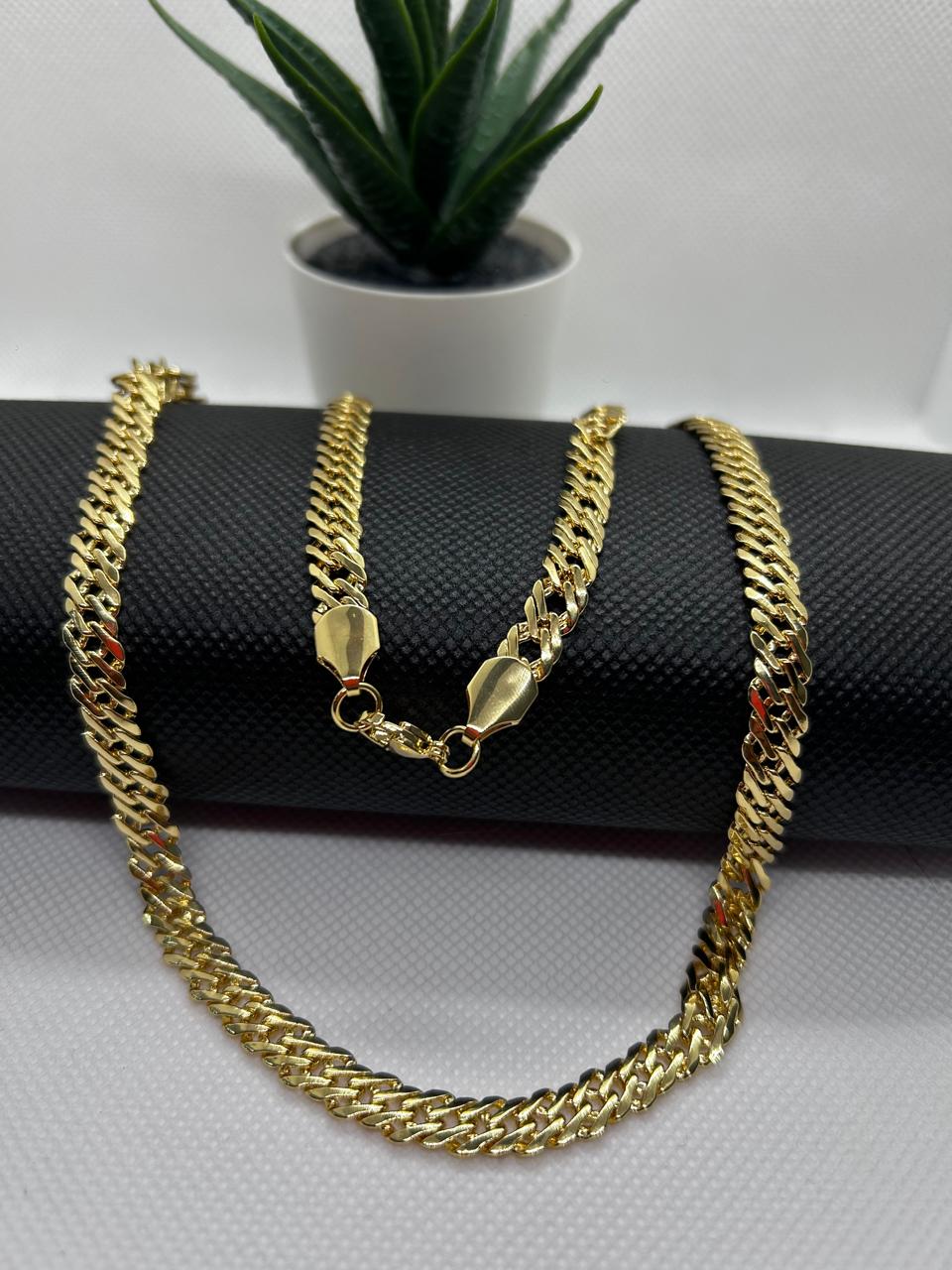 Combo Cadena + Pulsera Oro Laminado 18k Estilo Egipcia