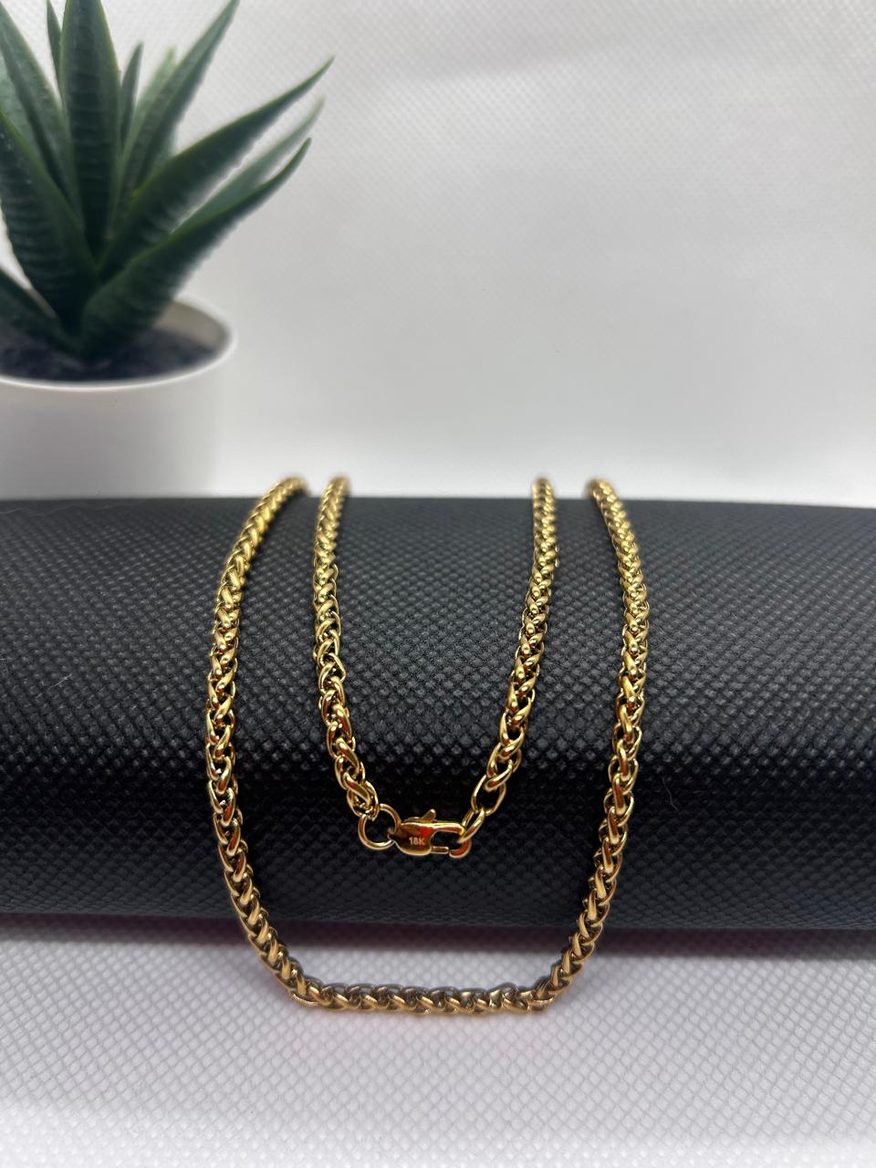 Cadena Trigo dama – Oro Laminado 18K