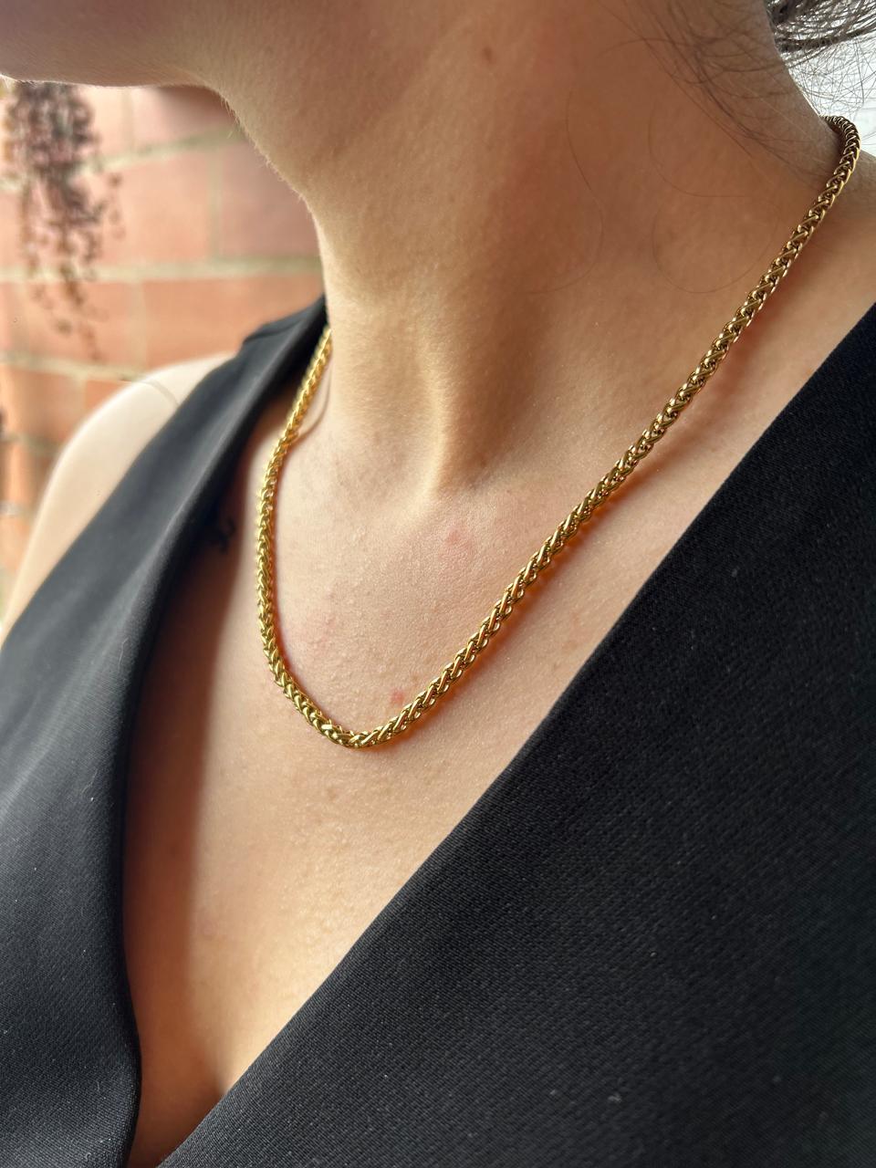 Cadena Trigo dama – Oro Laminado 18K