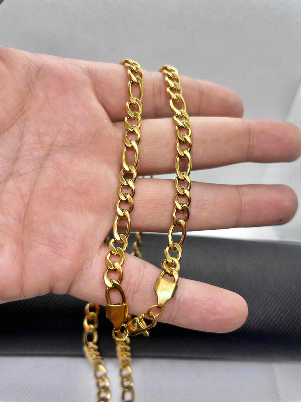 ✅ Cadena Gruesa CARTIER Caballero (60 cms) Oro Laminado 18k 3 x 1