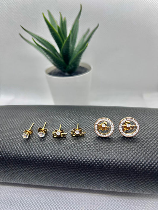 Aretes x 3 DR - Ref42 Mujer - NEBU