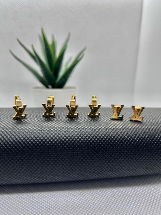 Aretes x 3 LV - Ref49 Mujer - NEBU