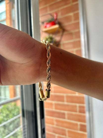 Combo Cadena + Pulsera LAZO en Oro Laminado 18k