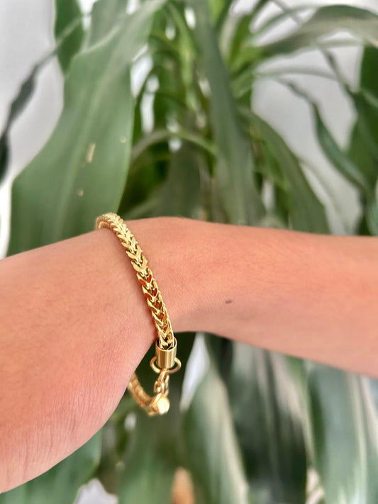 ✅  Pulsera Franco Hombre - oro laminado