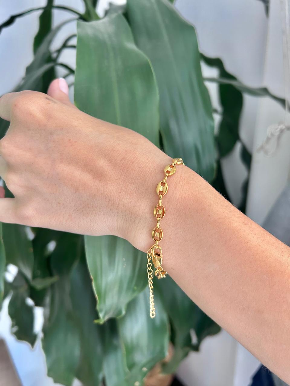 Combo Cadena + Pulsera gucci en Oro Laminado 18k