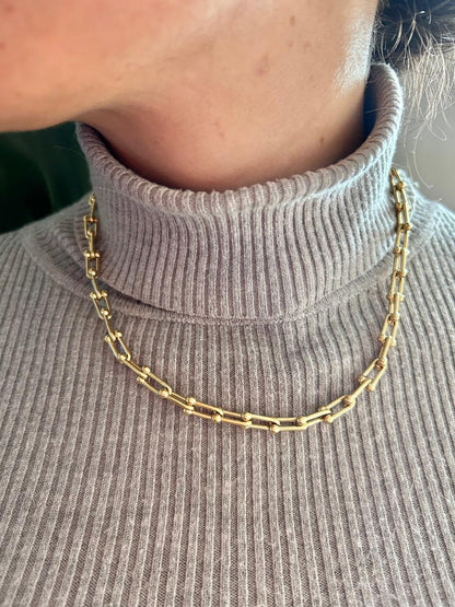 Cadena Ancla para Mujer – Oro Laminado 18K – NEBU JOYERÍA